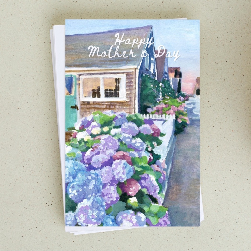 Mother's Day Card with Hydrangea Design
